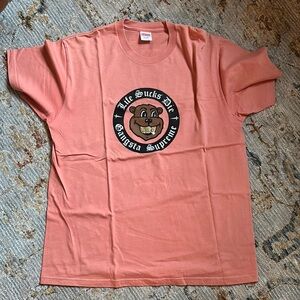 Supreme salmon color Graphic T-Shirt
